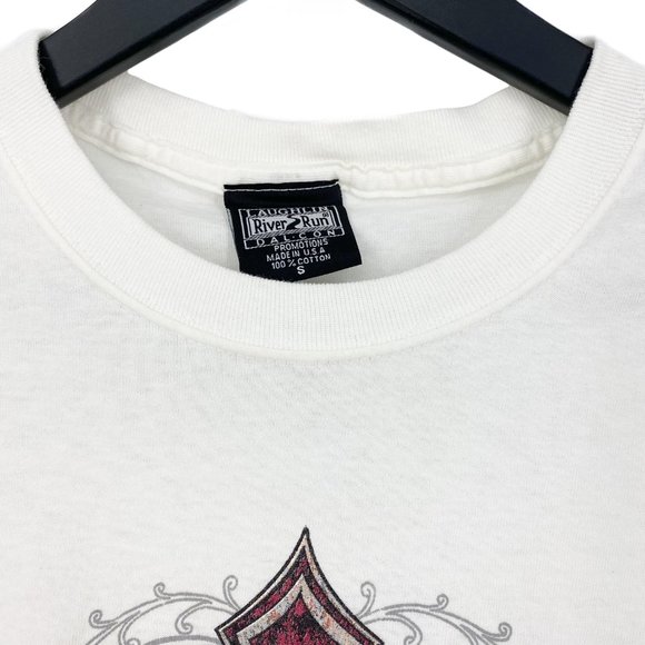 2009 LAUGHLIN RIVER RUN CROSS White Graphic T-Shirt Size S - Picture 7 of 16